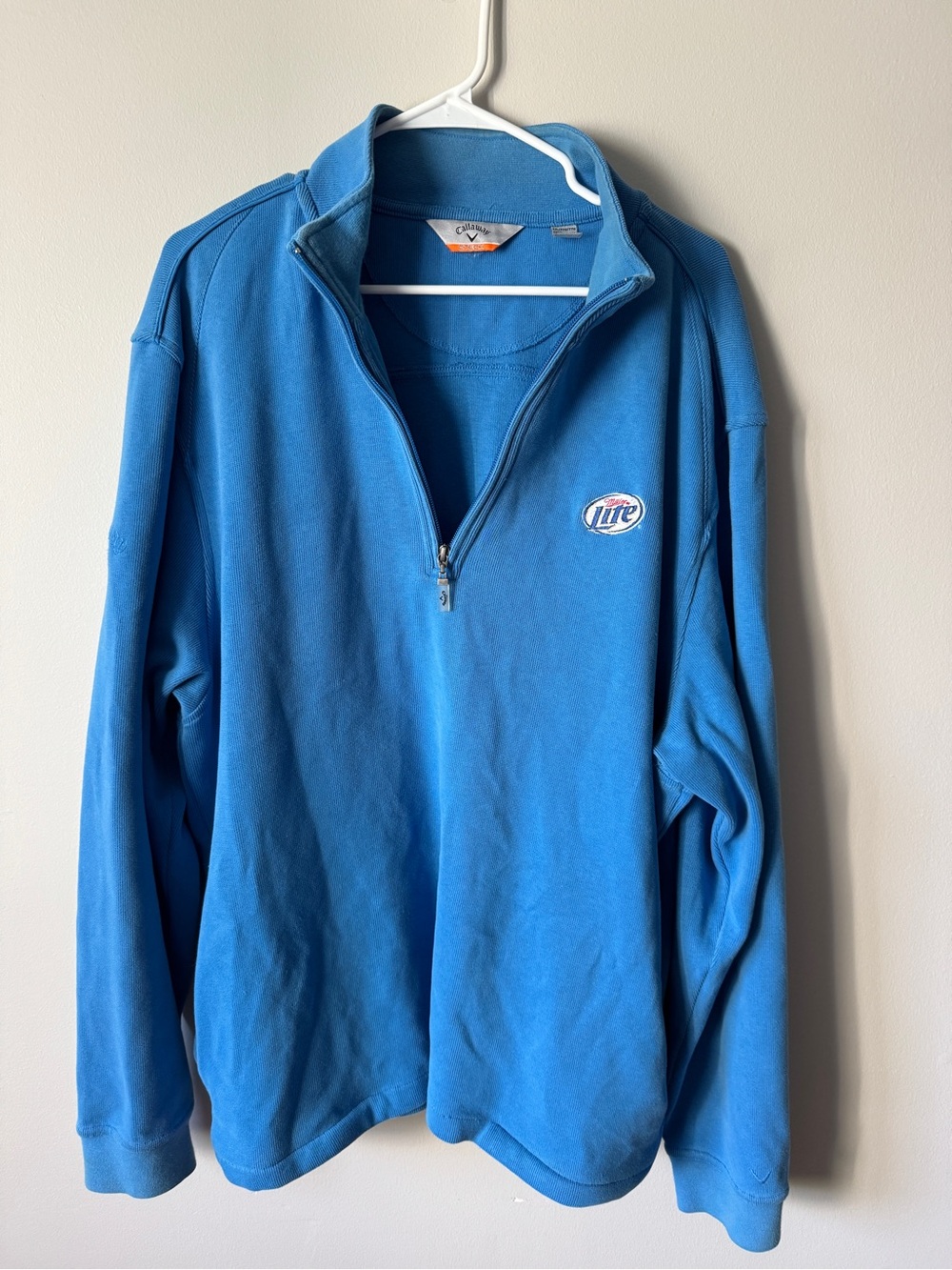 Callaway Blue Quarter-Zip Pullover Sweater